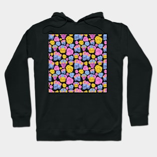 Colourful Skull Design with Beautiful Flowers Hoodie